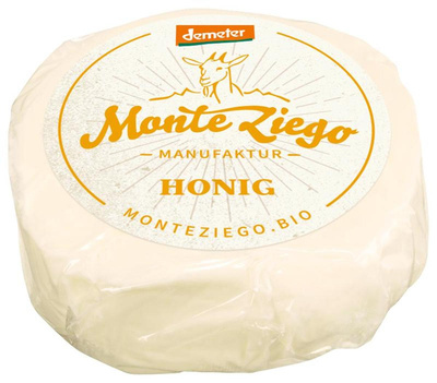 Produktfoto zu Ziegen Frischkäsetaler Honig 60 g