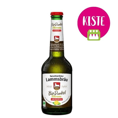 Produktfoto zu Lammsbräu Dunkel & Zitrone KISTE (10 x 0,33l)